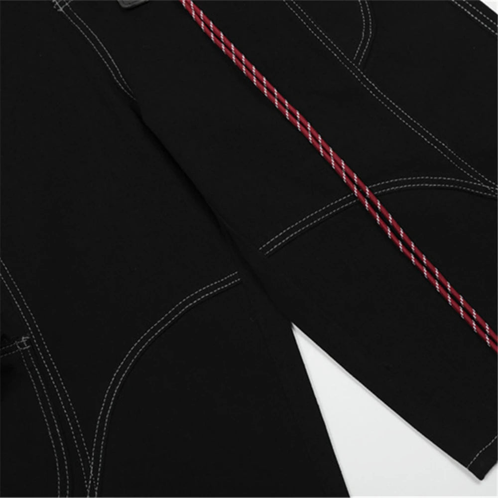 Men Short "Summer Denim Shorts Mens Streetwear Hip Hop Loose Wide Leg"