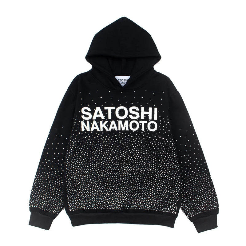 Men Hoodie Sweatshirt "SATOSHI NAKAMOTO Vintage"