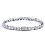 Unisex Jewelry & Accessories "HHIOK Hip Hop Style 5/7mm Iced Tennis Chain 18K Gold Plated 5A Cubic Zirconia Fashion Exquisite Bracelet"
