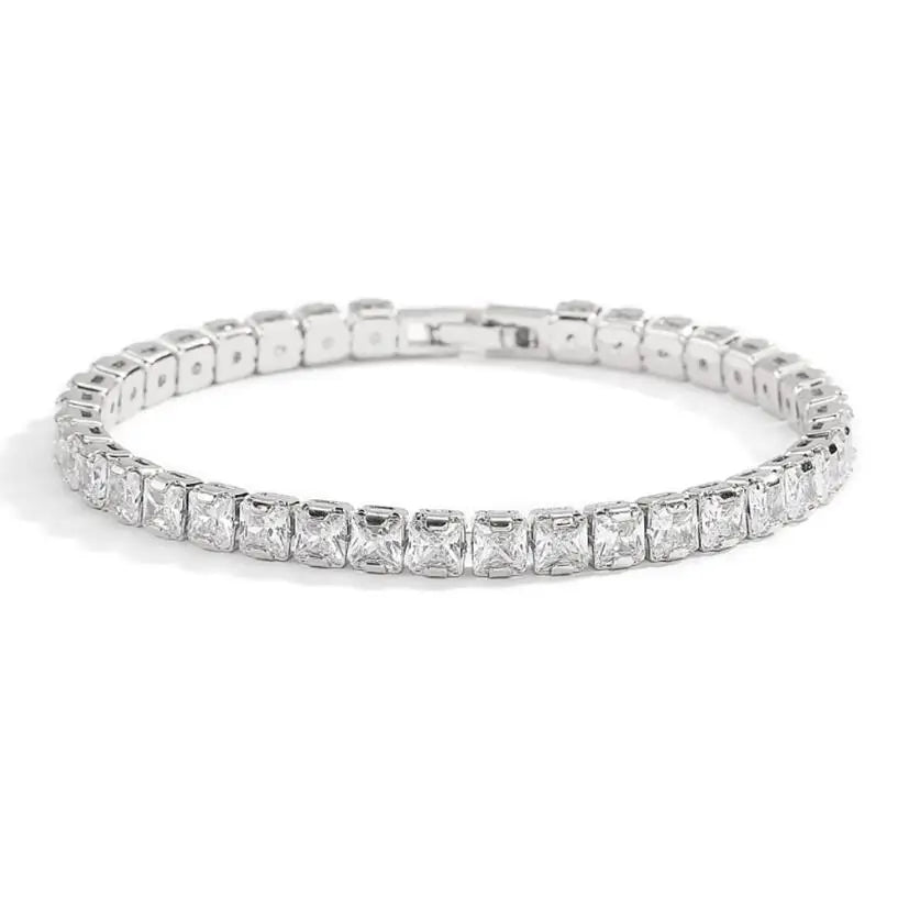 Unisex Jewelry & Accessory "3mm 4mm D Color Moissanite Tennis Bracelet Full Diamond GRA 925 Sterling Silver Wedding Jewelry Bracelets"