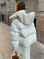 Women Coat & Jacket "FSMG Fashion Solid Parkas Downcotton-padded Hooded Coat Women's Cropped Cotton Puffer Jacket"