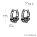 Men Jewerly & Accessories "Vintage Totem Vine Pattern Hoop Earrings for Men, Hypoallergenic Metal Huggies Earrings"