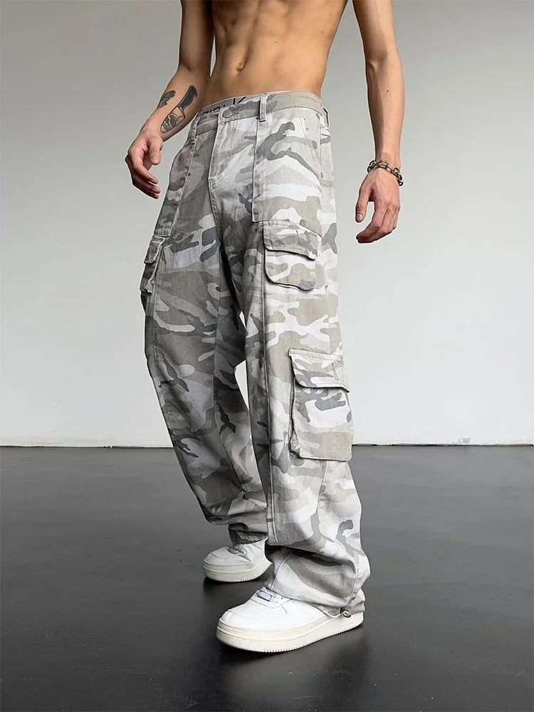 Men Cargo Pants "Male Trousers Camouflage Straight Men's Cargo"