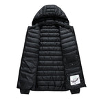 Men Parkas "Casual Outwear Detachable Hat Outfits Parkas Coat"