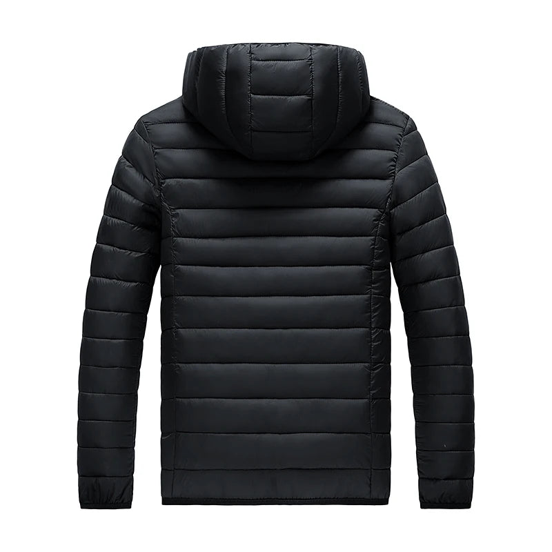 Men Parkas "Casual Outwear Detachable Hat Outfits Parkas Coat"