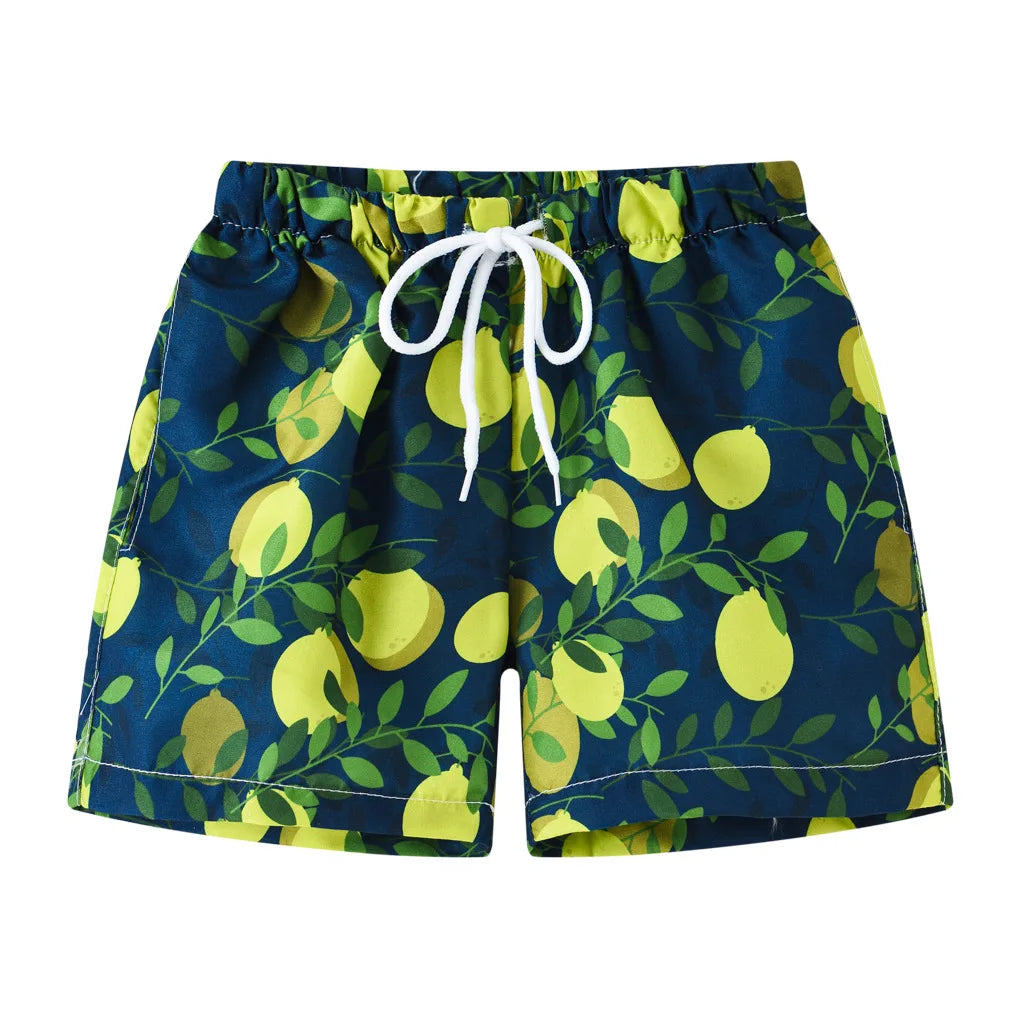 Men's Summer Swimming Trunk Swimwear Flower Printed Swimsuits Swimwear