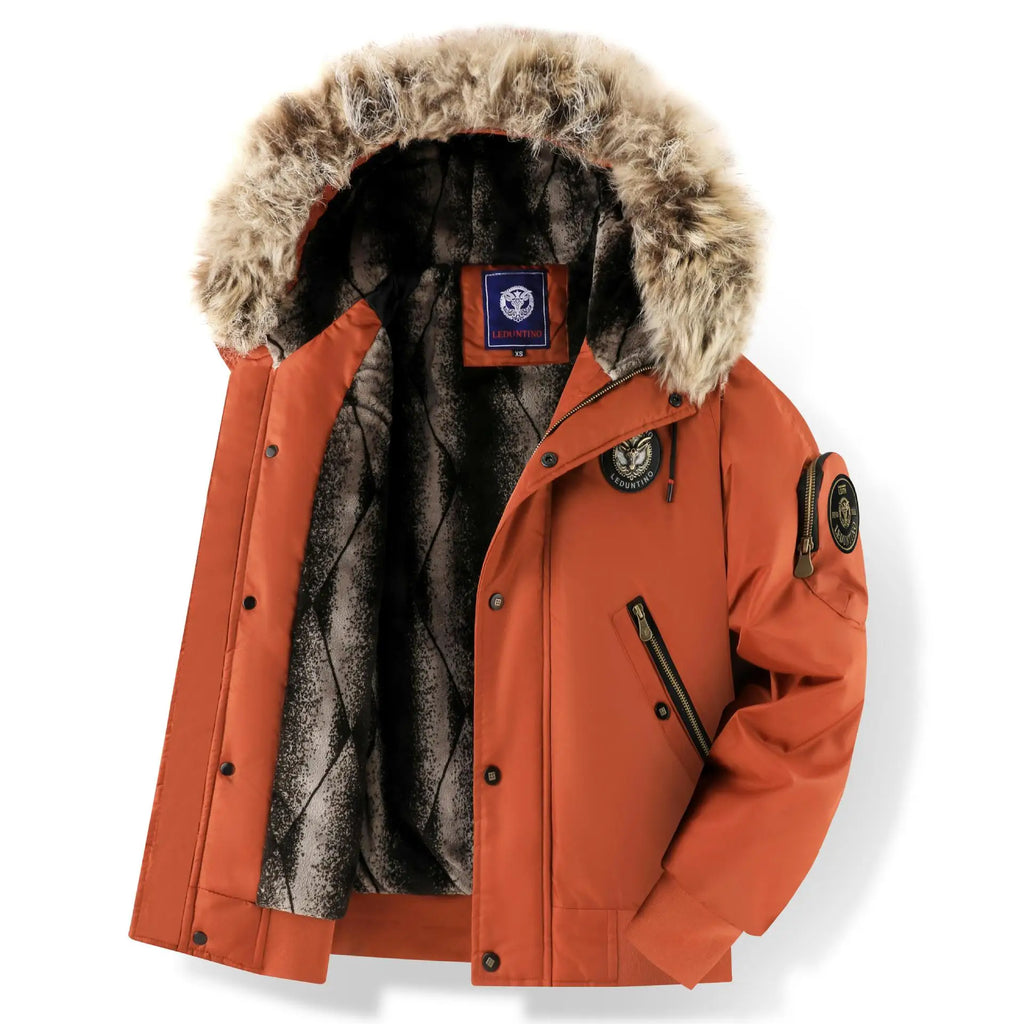 Men Down Coat "Coat Hooded Loose Large Size Padded Clothes"