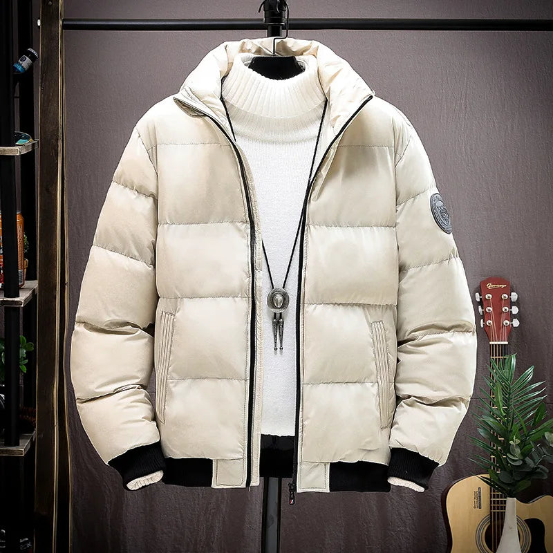 Men Down Coat"Winter Puffer Jacket Thick Warm Cotton Padded"