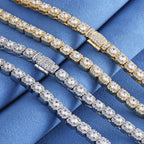 Unisex Jewelry & Accessories "HHIOK Hip Hop Style 5/7mm Iced Tennis Chain 18K Gold Plated 5A Cubic Zirconia Fashion Exquisite Bracelet"