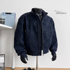 Men Leather Jacket"ashionable motorcycle bomber men's jacket"