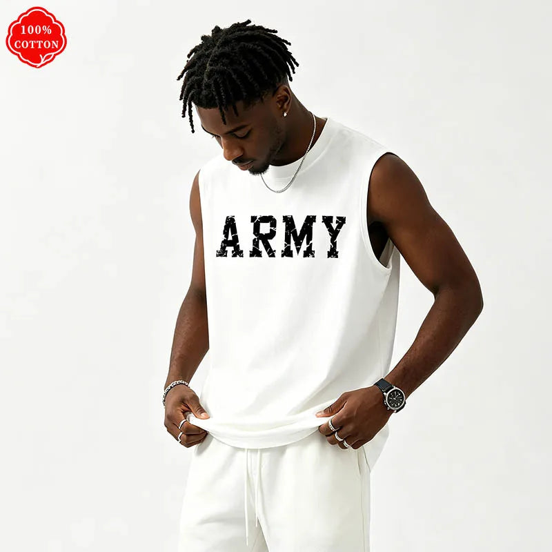 Men Tank Shirt "Army Vintage"