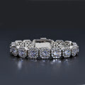 Unisex Jewelry & Accessories "Valentine Day Cluster Tennis Bracelet Hip Hop Jewelry Sparkle 5A CZ Diamond"