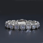 Unisex Jewelry & Accessories "Valentine Day Cluster Tennis Bracelet Hip Hop Jewelry Sparkle 5A CZ Diamond"