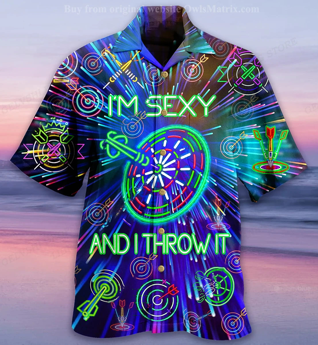 Men's Shirt Vocation Bus 3d Print Shirt Men Fashion Shirts Single-Breasted Short Sleeve Hawaiian Shirt Beach Dart Blouse Clothes