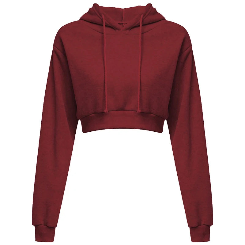 Women Sweaters & Hoodies "New Fashion Women Hoodie Sweatshirt Short Top Coat Sport Pullover"