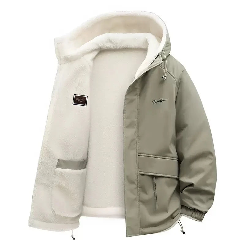 Men Down Coat"Winter Fashion Trend With Thick Fleece "