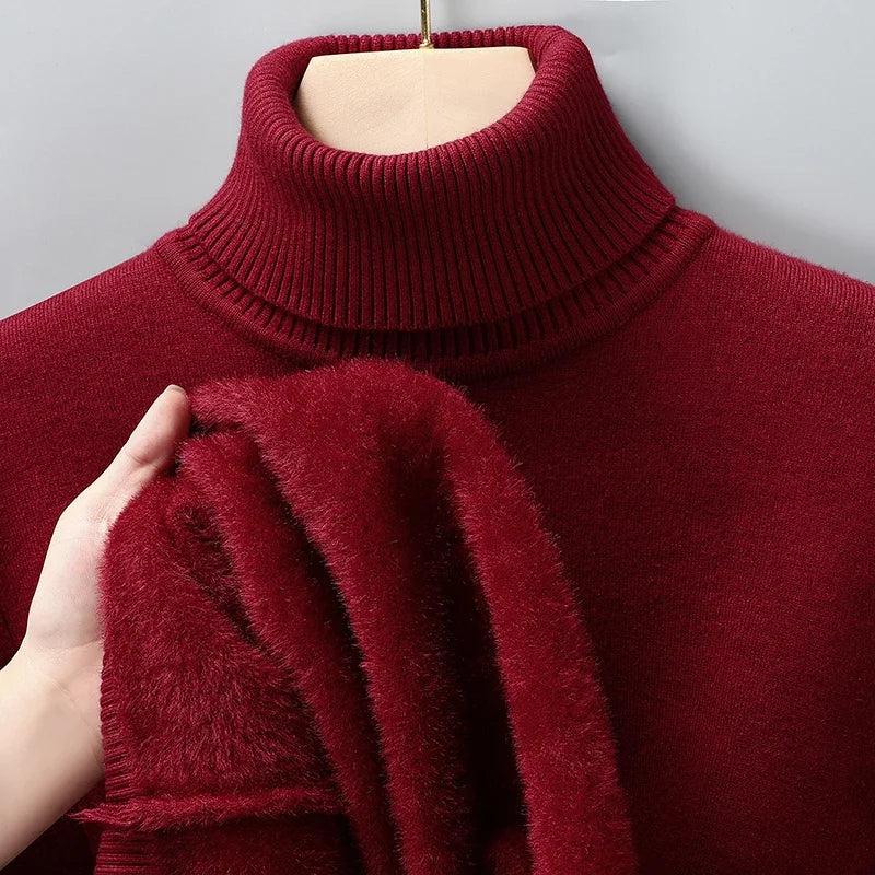 Men Sweatwear "Mens Anti-pilling High Quality Knitted Turtleneck Sweater"