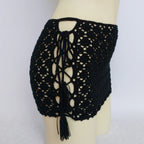 Women Cover "High Quality Bikini Cover Up Mini Skirt Beach Skirt Hollow Hand Made"