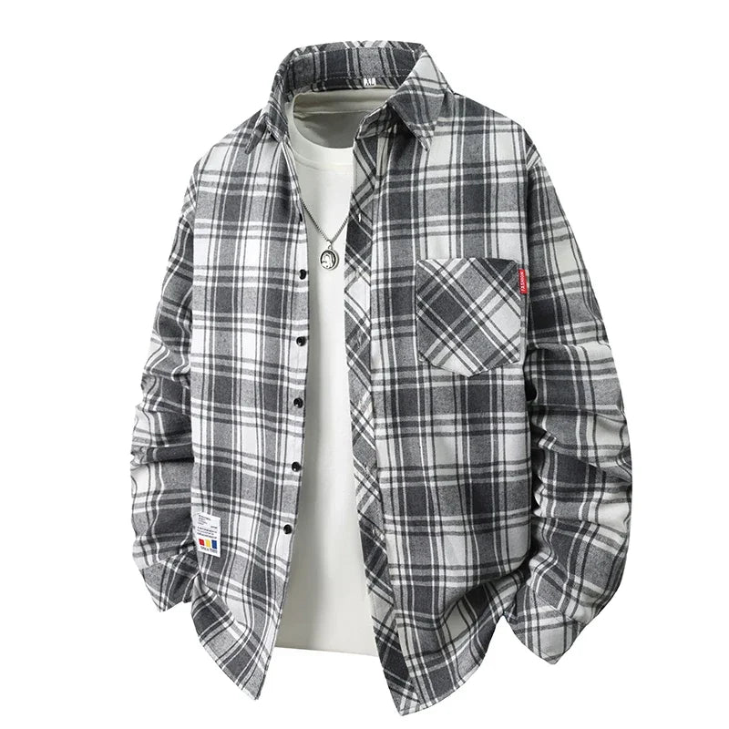 Men Shirt "Vintage Plaid Flannel"