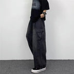 Men Cargo Pants "Vintage Wide-Leg Large Pocket Cargo"