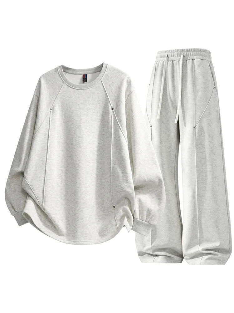 Men Mathing Set "Athletic Sports Sweatsuit Long Sleeve Pullover"