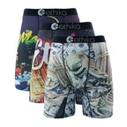Men Long Underwear - ETHIKA Men Boxers Breathable / 3pcs