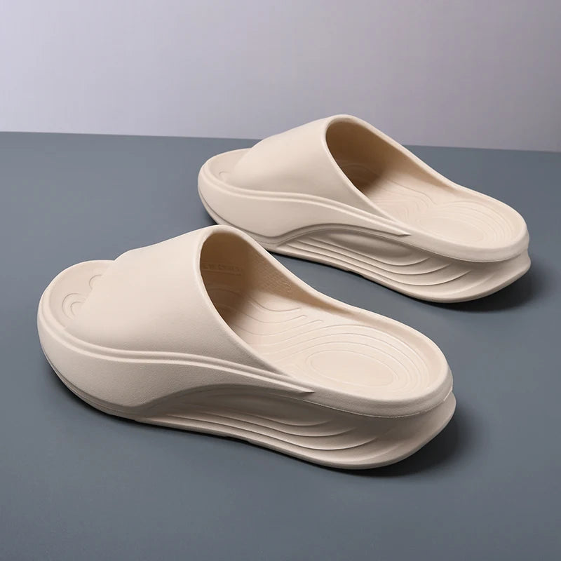 Men's New Summer Flip-Flops Outdoor Thick-Soled Non-Slip Sports Trendy Wading Wear-Resistant Beach Slippers