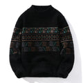 Men Sweater "Fashion stripe pattern Sweaters 2024 Autumn/Winter Loose Knittwear"
