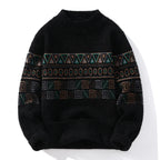 Men Sweater "Fashion stripe pattern Sweaters 2024 Autumn/Winter Loose Knittwear"