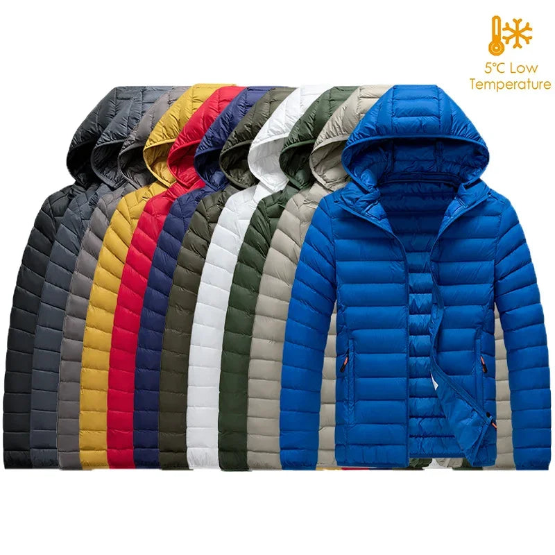 Men Parkas "Casual Outwear Detachable Hat Outfits Parkas Coat"