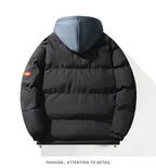 Men Down Coat"fake two-piece hooded coat"