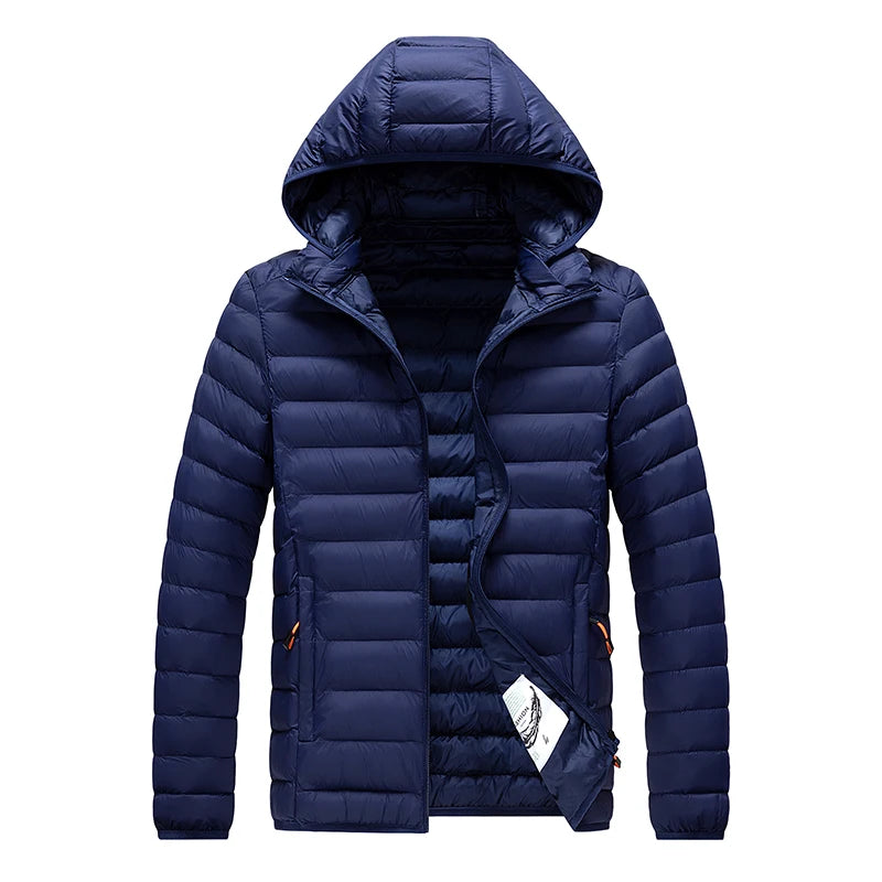 Men Parkas "Casual Outwear Detachable Hat Outfits Parkas Coat"