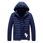 Men Parkas "Casual Outwear Detachable Hat Outfits Parkas Coat"