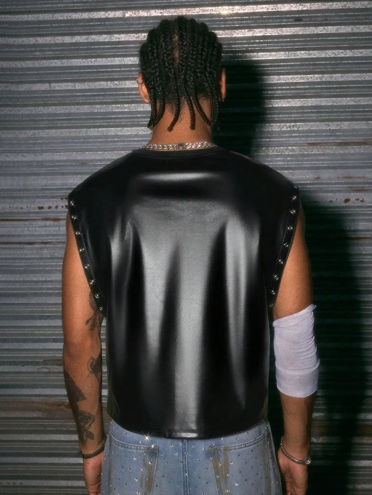 Men's Leather Tank Tops Superior Quality
