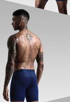 Men Long Performance Mesh Long-Leg Boxer Briefs / 3pcs