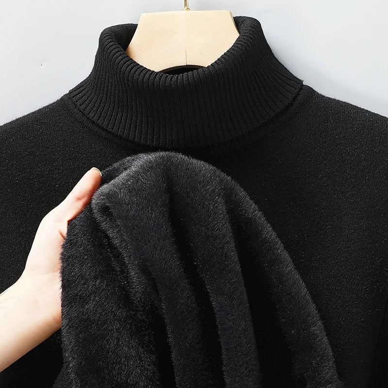 Men Sweatwear "Mens Anti-pilling High Quality Knitted Turtleneck Sweater"