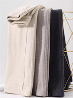 Women Trouser "Thickened Woolen Straight Leg Pants Women's High Waist Wide Leg Narrow Version Winter Autumn Fleece Lined Trousers Casual Pants"