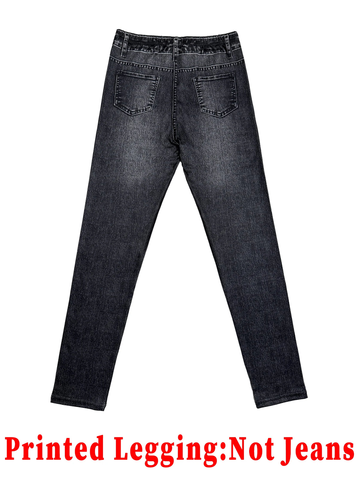 Women Jeans "Printed Leggings - Non-Denim Fabric, Full Faux Denim Printed Leggings"