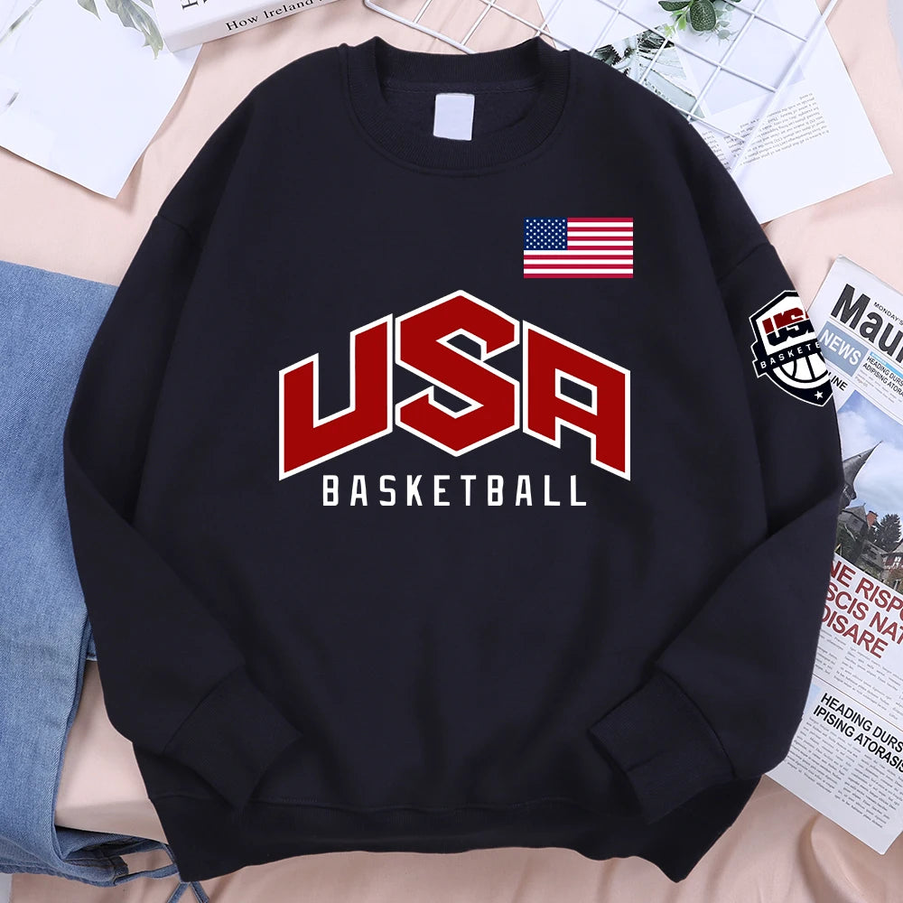 Men Hoodie Sweatshirt "USA Basketball"