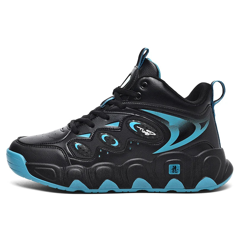Men Sneakers "Basketball Shoes Leather Sneakers Ankle Sports Shoes Anti-skid"