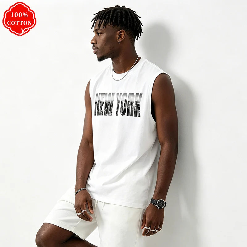 Men Tank Shirt "New York Top Vintage City"