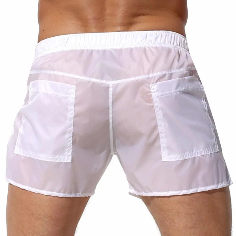 Men's Transparent Summer Sexy Swimwear Boxer
