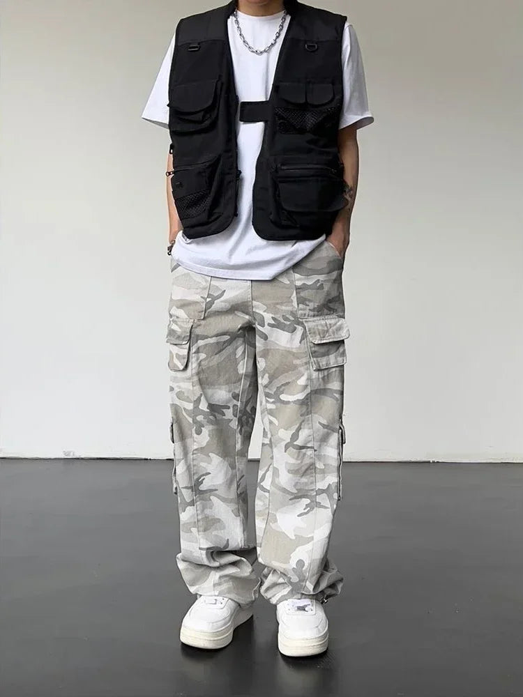 Men Cargo Pants "Male Trousers Camouflage Straight Men's Cargo"