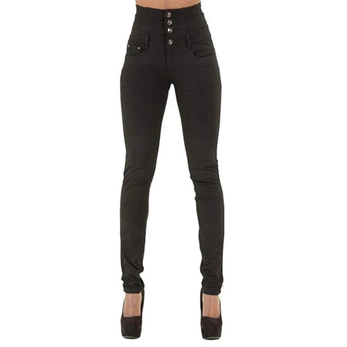 Women Jeans "Push Up Pencil Denim Pants Ladies Vintage High Waist  Casual Stretch Skinny"