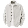 Men Shirt "Solid Color Long-Sleeved"
