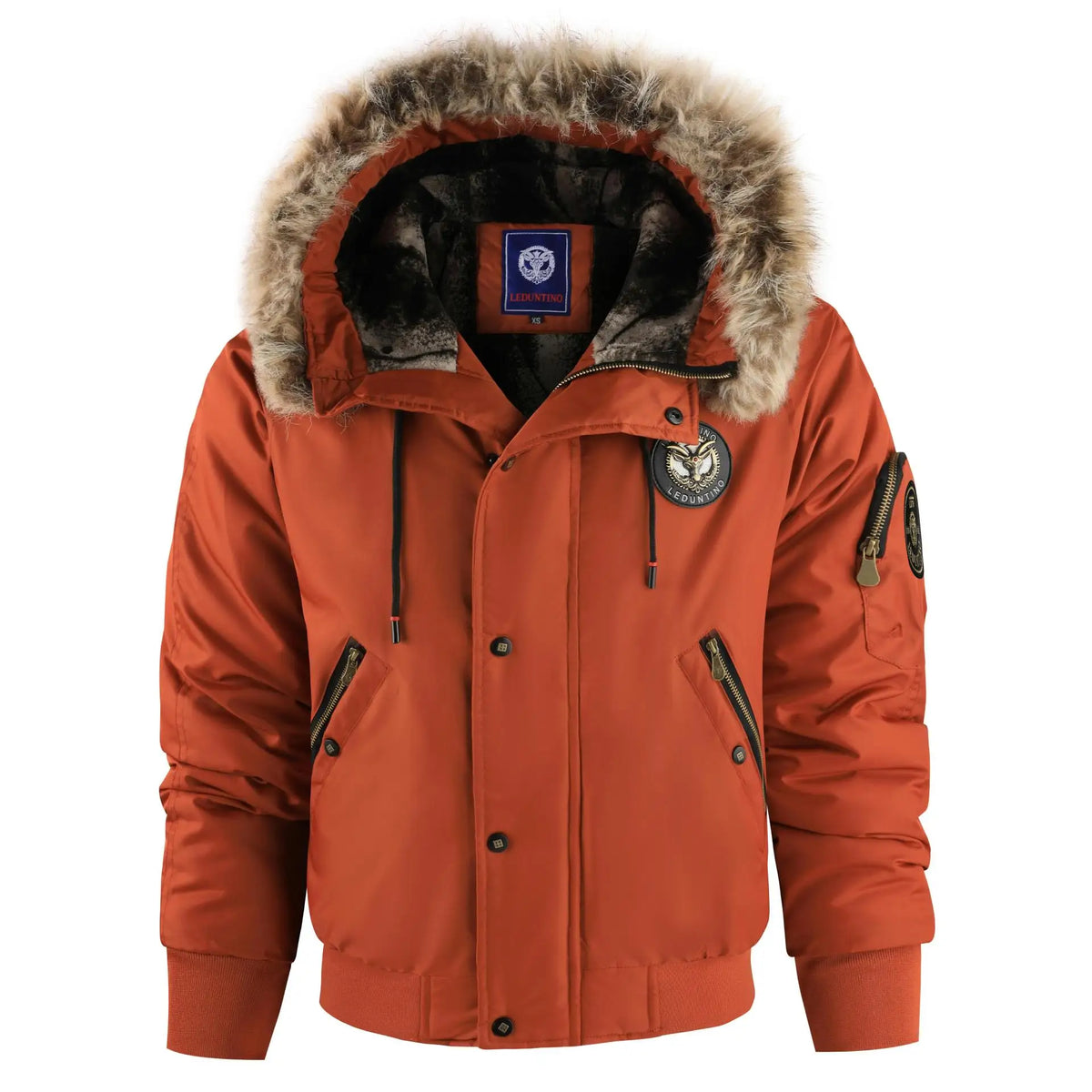 Men Down Coat "Coat Hooded Loose Large Size Padded Clothes"