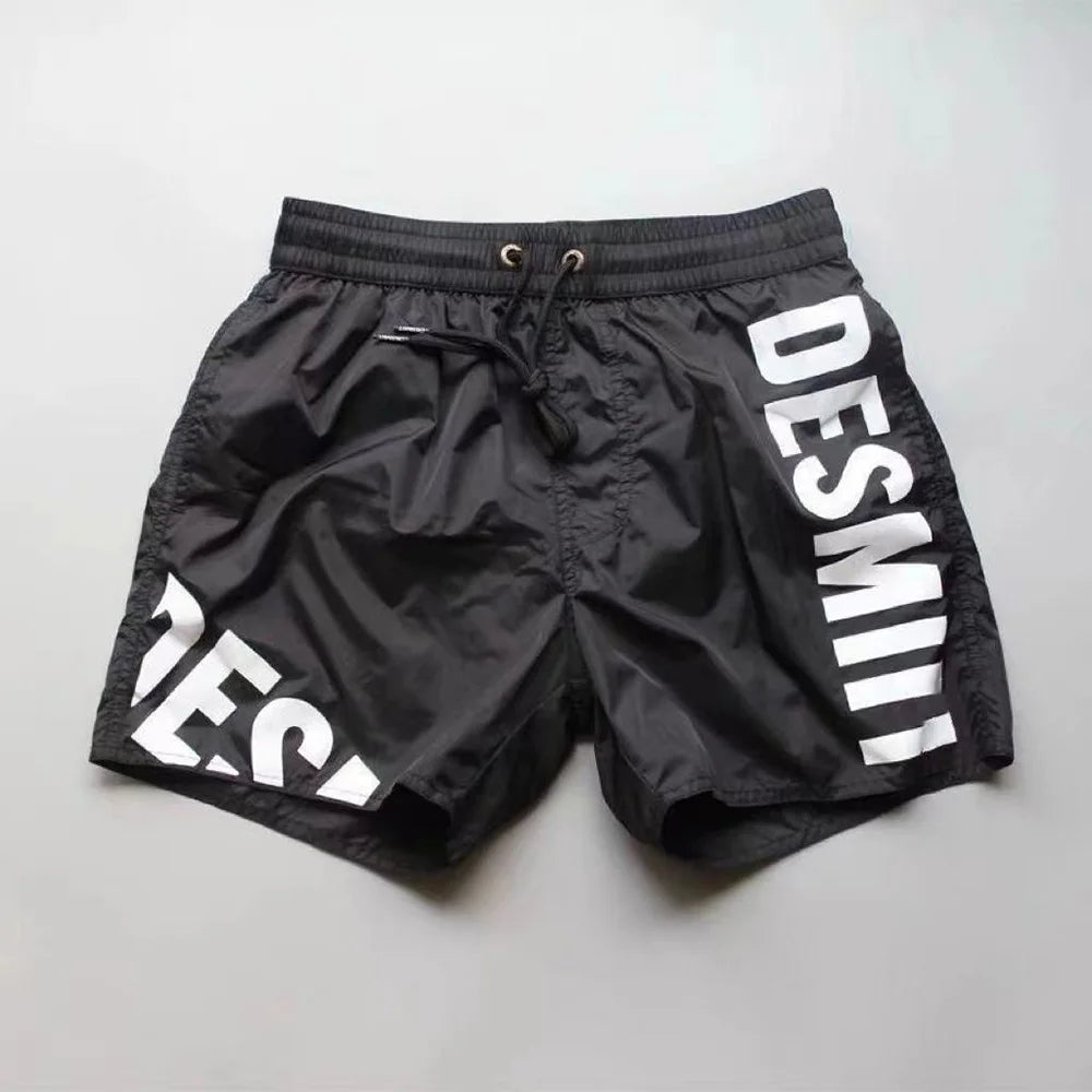 Mens Swim Trunks Gym Training Sport Shorts Summer Beach Wear
