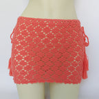 Women Cover "High Quality Bikini Cover Up Mini Skirt Beach Skirt Hollow Hand Made"