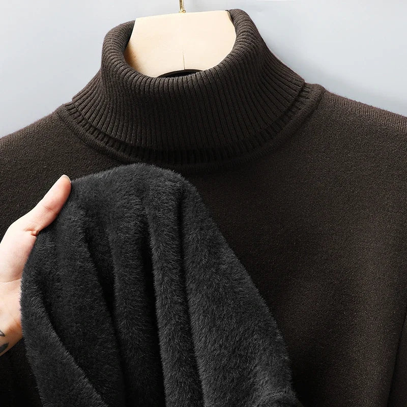 Men Sweatwear "Mens Anti-pilling High Quality Knitted Turtleneck Sweater"