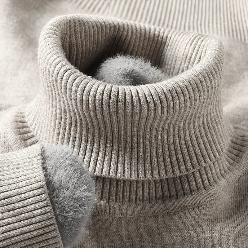 Men Sweatwear "Mens Anti-pilling High Quality Knitted Turtleneck Sweater"